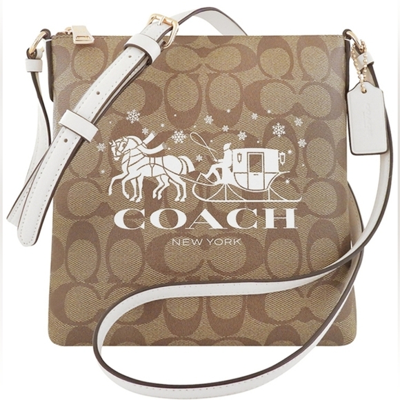 NWT COACH CN766 Mini Rowan File Bag In Signature...